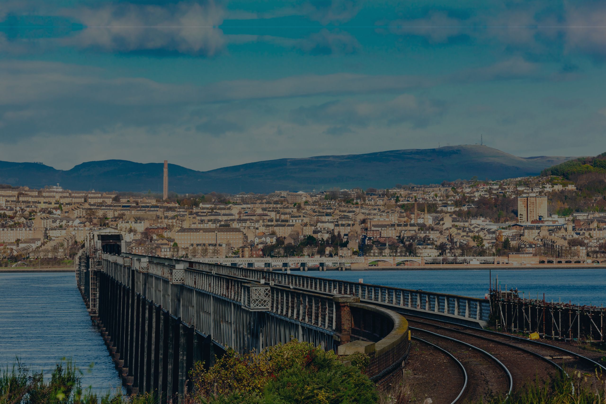 Dundee waterfront and bridge